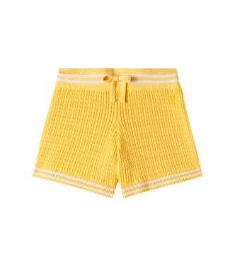 Cable-knit cotton shorts | Mini Rodini