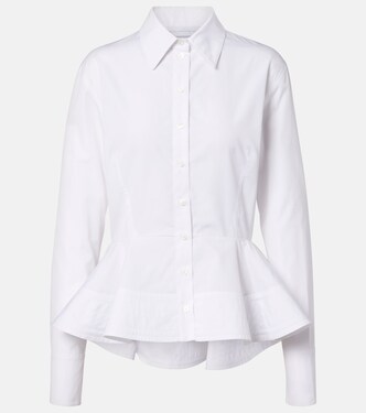 Peplum cotton poplin shirt | Stella McCartney