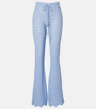 Pantalon évasé Kim en coton mélangé | Bananhot