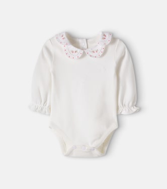 Baby embroidered cotton-blend bodysuit | Tartine et Chocolat