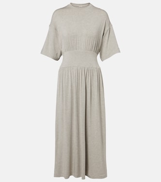 Jersey gathered midi dress | Toteme