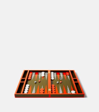 Leopard lacquered backgammon set | Jonathan Adler