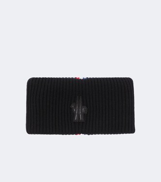 Logo ribbed-knit virgin wool snood | Moncler Grenoble