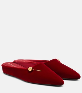 Wedge-Pantoletten Sleep On It aus Samt | Herbert Levine