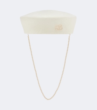 Faux-pearl straw hat | Ruslan Baginskiy