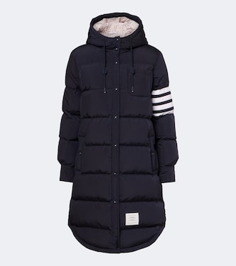 4-Bar hooded down coat | Thom Browne