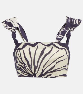 Cropped-Top Into Nature aus Baumwolle | Johanna Ortiz