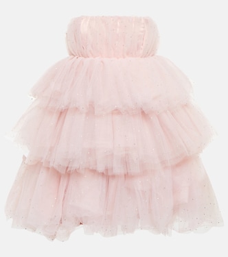 Robe bustier en tulle à ornements | Rotate