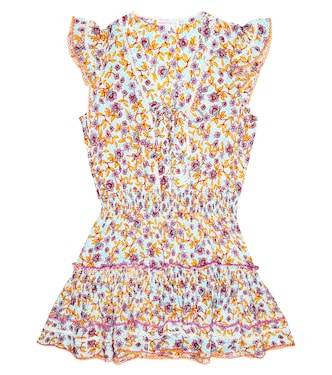 Ruffled floral dress | Poupette St Barth Kids