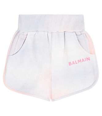 Printed cotton shorts | Balmain Kids