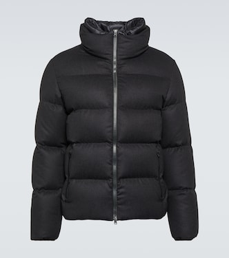 Veste doudoune en cachemire et soie | Herno