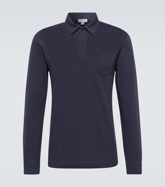Riviera cotton polo shirt | Sunspel