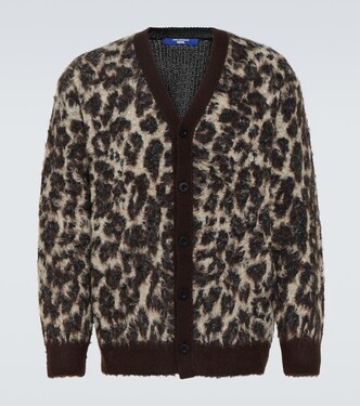 Leopard-print jacquard cardigan | Junya Watanabe