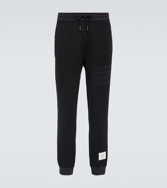 4-Bar cotton and silk sweatpants | Thom Browne