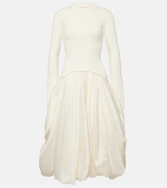 Kenlie taffeta-trimmed midi dress | Simkhai