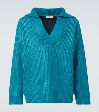 Ribbed-knit silk-blend sweater | Valentino