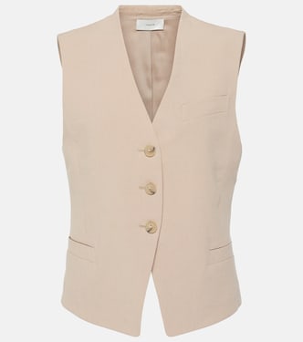 Linen-blend vest | Vince