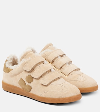 Beth shearling-trimmed leather sneakers | Isabel Marant
