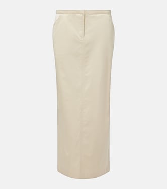 Cotton-blend satin maxi skirt | Toteme