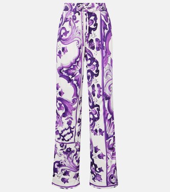 Pantalones anchos Majolica | Dolce&Gabbana