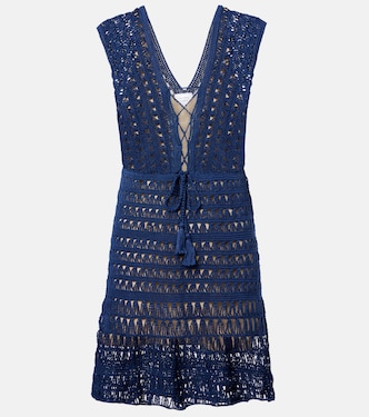 Crocheted cotton minidress | Anna Kosturova