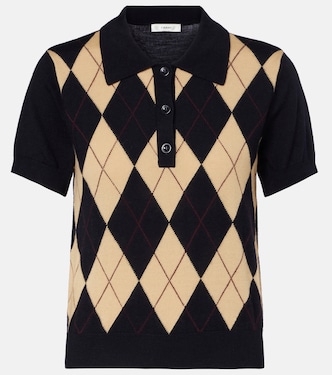 Argyle wool polo shirt | Frame