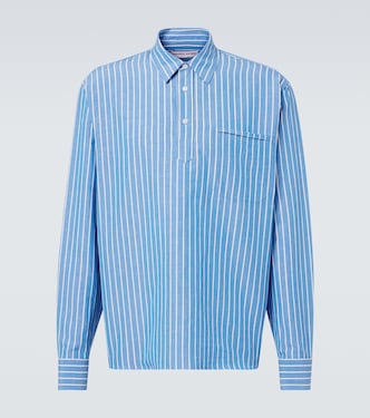 Striped linen and cotton shirt | Orlebar Brown