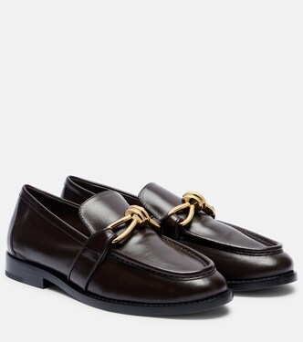 Astaire Knot leather loafers | Bottega Veneta
