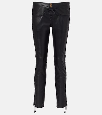 Cyerra low-rise leather pants | Isabel Marant