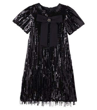 Bow-detail sequined dress | Patachou