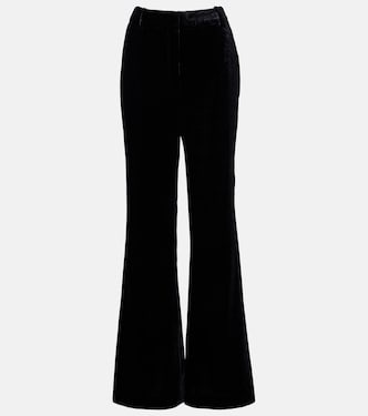 High-Rise-Schlaghose Effy aus Samt | Nili Lotan