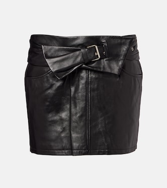 Clency belted leather miniskirt | Isabel Marant