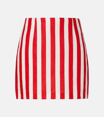 Alice stripped linen miniskirt | Posse