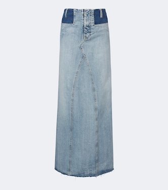 Paneled denim maxi skirt | Maison Margiela