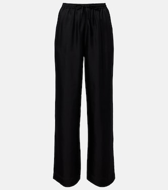 Weite Hose Aurelia aus Seide | Asceno