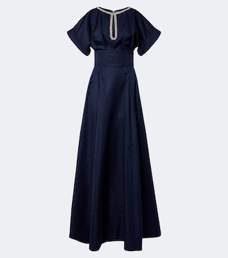 Sapphire embellished taffeta gown | Rebecca Vallance