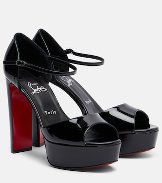 Sandaloo patent leather platform sandals | Christian Louboutin