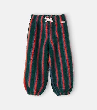 Striped teddy sweatpants | Tinycottons