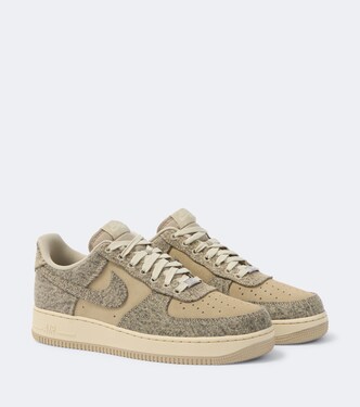 Air Force 1 suede-trimmed sneakers | Nike