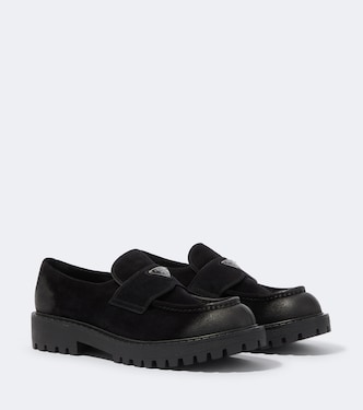Loafers aus Veloursleder | Prada