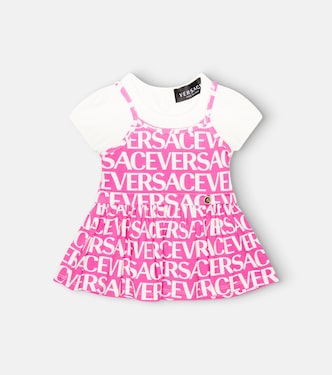Bébé – Robe en jersey de coton mélangé | Versace Kids
