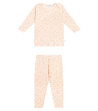 Baby Timi cotton shirt and pants set | Bonpoint