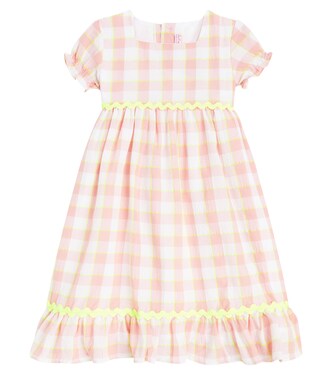 Gabrielle checked cotton dress | La Coqueta
