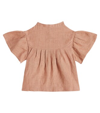 Rosalie linen-blend shirt | Donsje