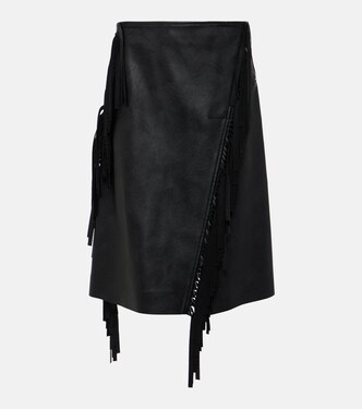 Alter mat faux leather midi skirt | Stella McCartney