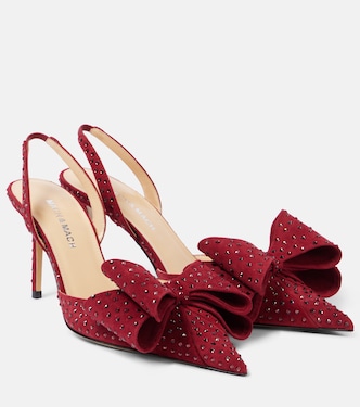 Le Cadeau 85 suede slingback pumps | Mach & Mach