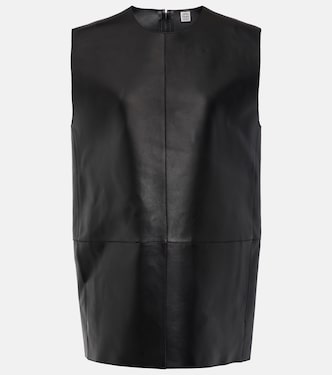 Leather top | Toteme