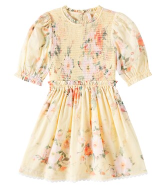 Everley Shirred Bodice cotton dress | Zimmermann Kids