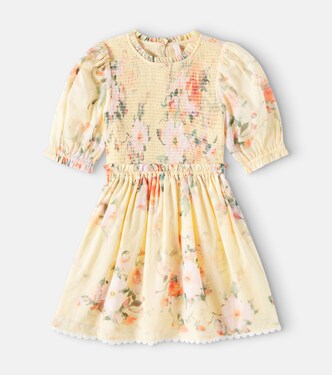 Everley Shirred Bodice cotton dress | Zimmermann Kids