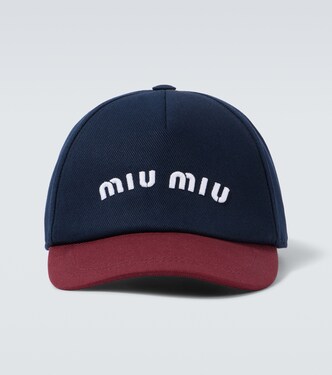 Baseballcap aus Baumwoll-Drill | Miu Miu